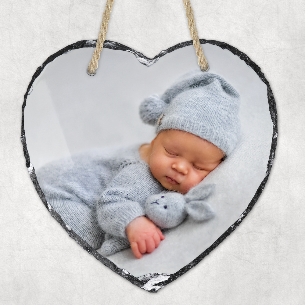 Personalised Hanging Heart Slate #2 image